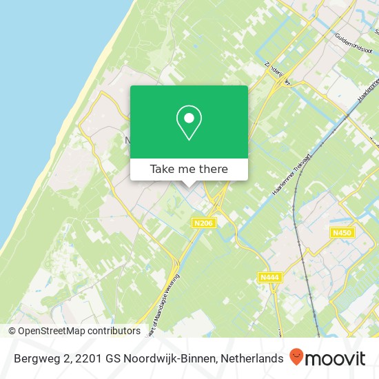 Bergweg 2, 2201 GS Noordwijk-Binnen map