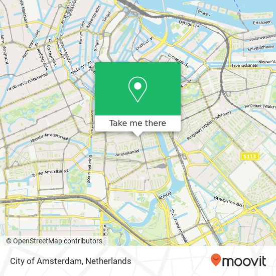 City of Amsterdam Karte