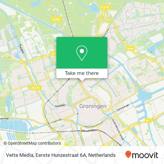 Vette Media, Eerste Hunzestraat 6A Karte