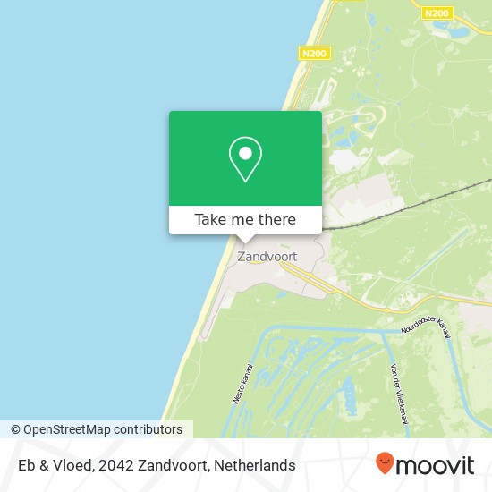 Eb & Vloed, 2042 Zandvoort map