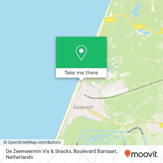 De Zeemeermin Vis & Snacks, Boulevard Barnaart map