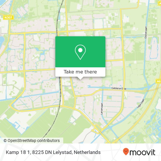 Kamp 18 1, 8225 DN Lelystad map