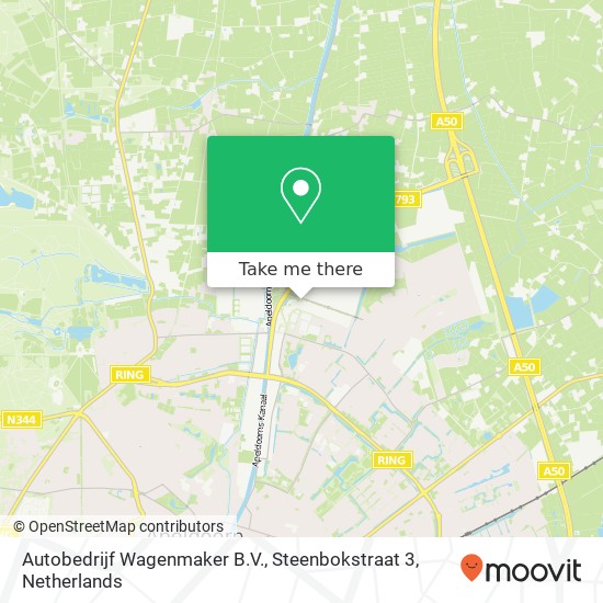 Autobedrijf Wagenmaker B.V., Steenbokstraat 3 map