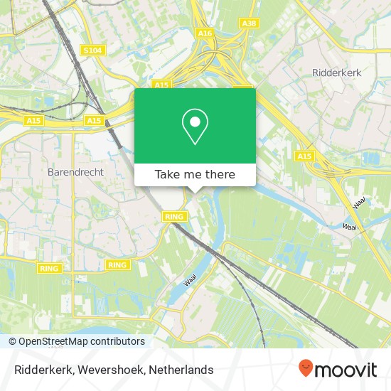 Ridderkerk, Wevershoek map