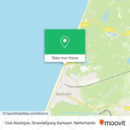 Club Nautique, Strandafgang Barnaart map