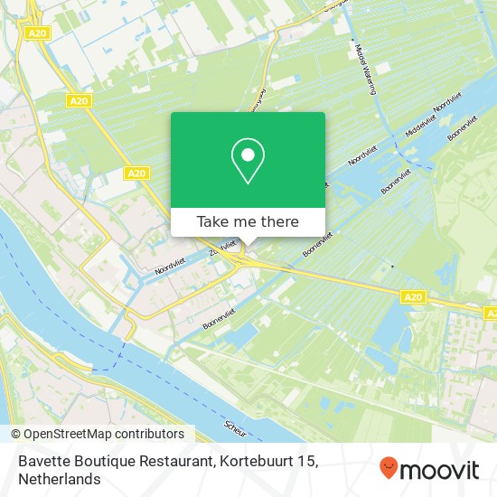 Bavette Boutique Restaurant, Kortebuurt 15 map