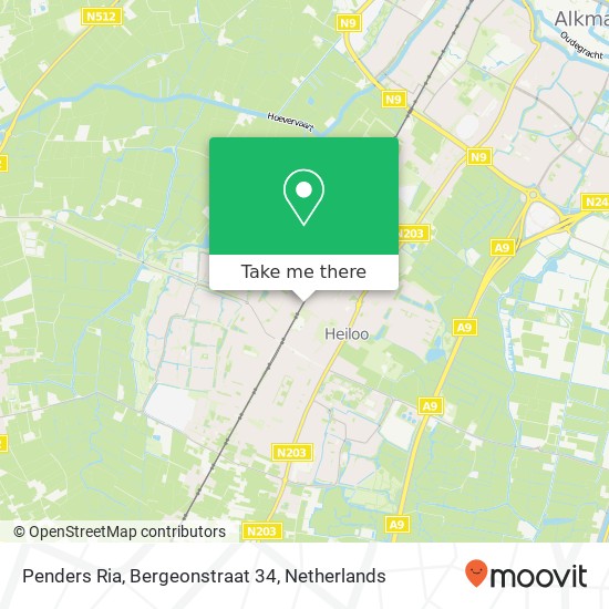 Penders Ria, Bergeonstraat 34 map