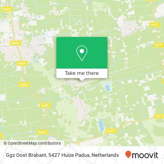 Ggz Oost Brabant, 5427 Huize Padua map