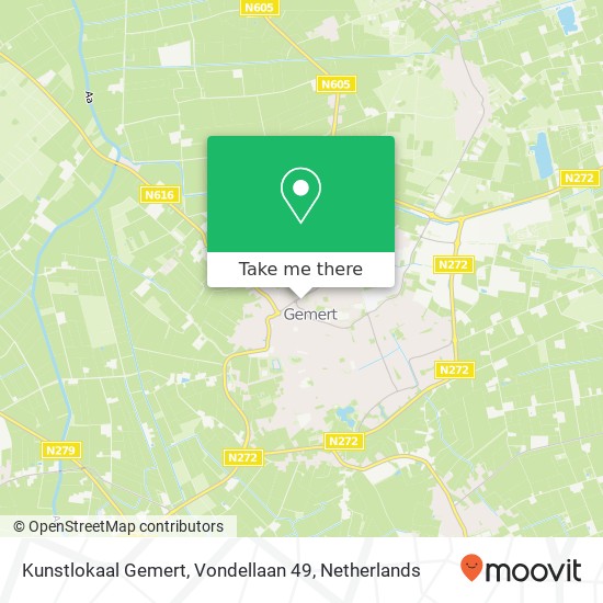 Kunstlokaal Gemert, Vondellaan 49 map