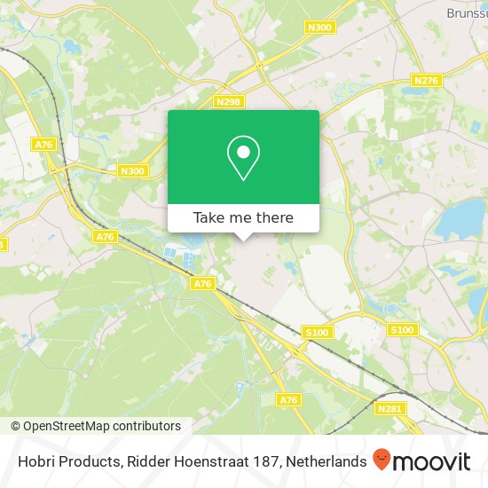 Hobri Products, Ridder Hoenstraat 187 map