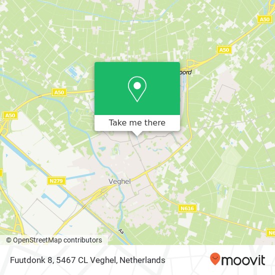 Fuutdonk 8, 5467 CL Veghel map