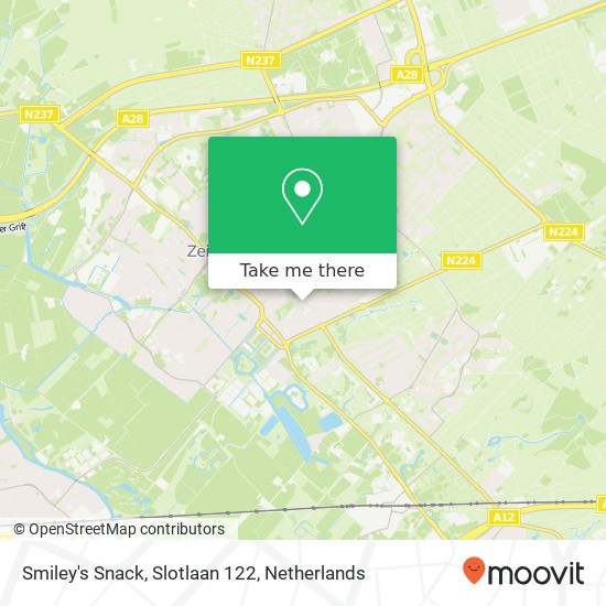 Smiley's Snack, Slotlaan 122 map