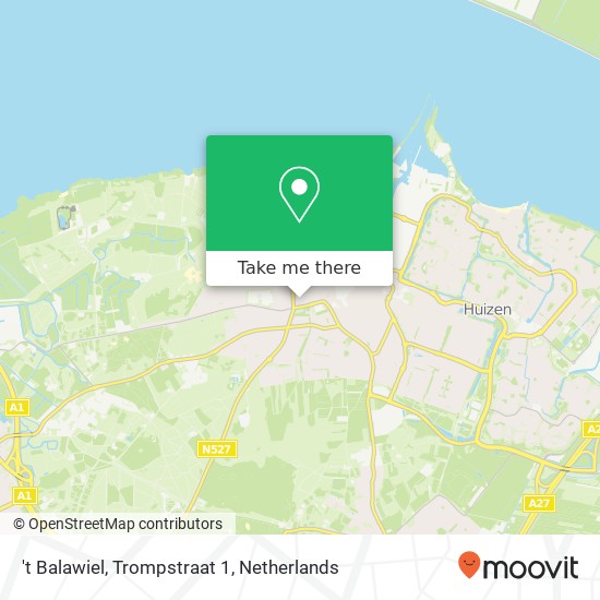 't Balawiel, Trompstraat 1 Karte