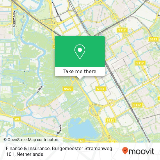 Finance & Insurance, Burgemeester Stramanweg 101 map