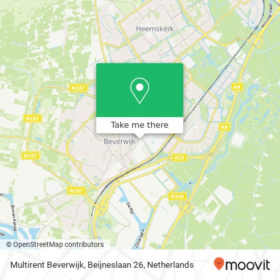 Multirent Beverwijk, Beijneslaan 26 Karte