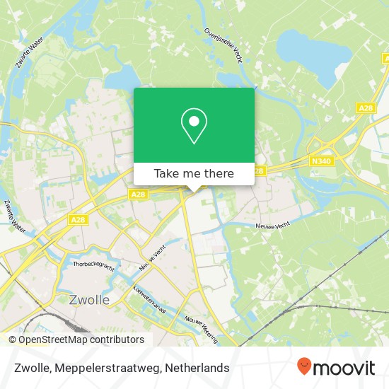 Zwolle, Meppelerstraatweg map