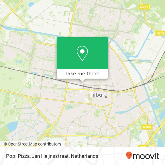 Popi Pizza, Jan Heijnsstraat map