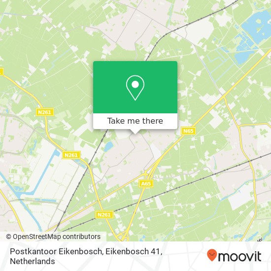 Postkantoor Eikenbosch, Eikenbosch 41 map