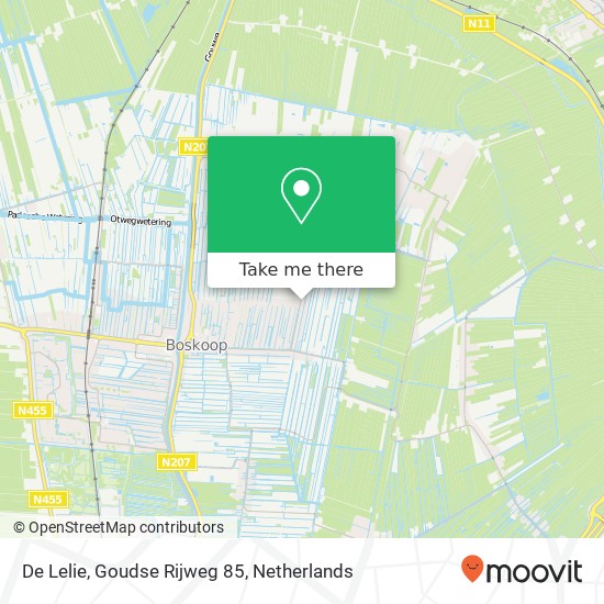 De Lelie, Goudse Rijweg 85 Karte