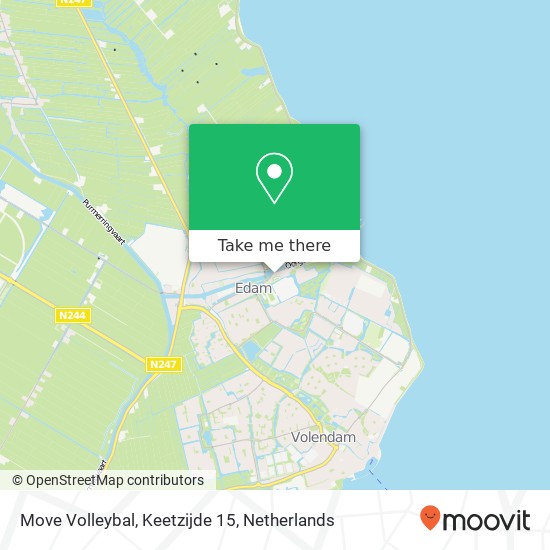 Move Volleybal, Keetzijde 15 Karte