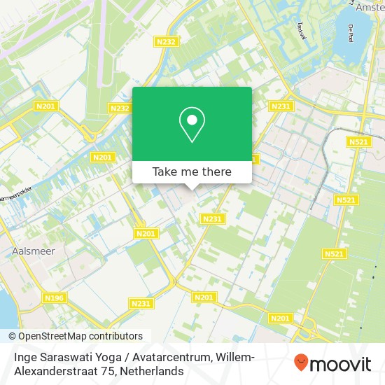 Inge Saraswati Yoga / Avatarcentrum, Willem-Alexanderstraat 75 map