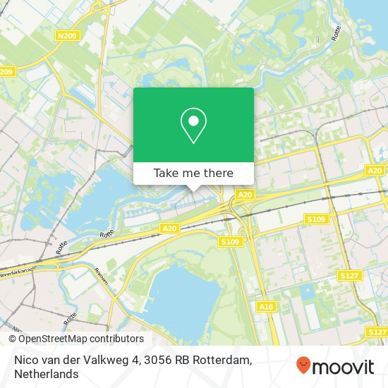 Nico van der Valkweg 4, 3056 RB Rotterdam map