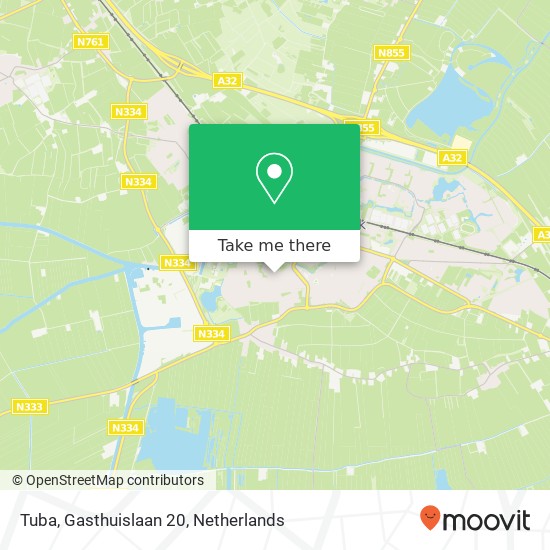 Tuba, Gasthuislaan 20 map