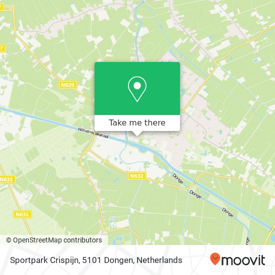 Sportpark Crispijn, 5101 Dongen map