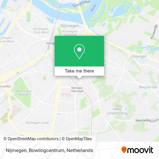 Nijmegen, Bowlingcentrum map