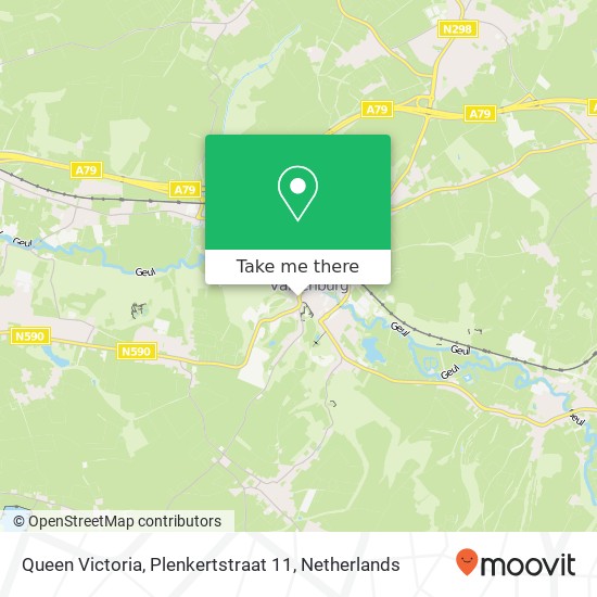 Queen Victoria, Plenkertstraat 11 map