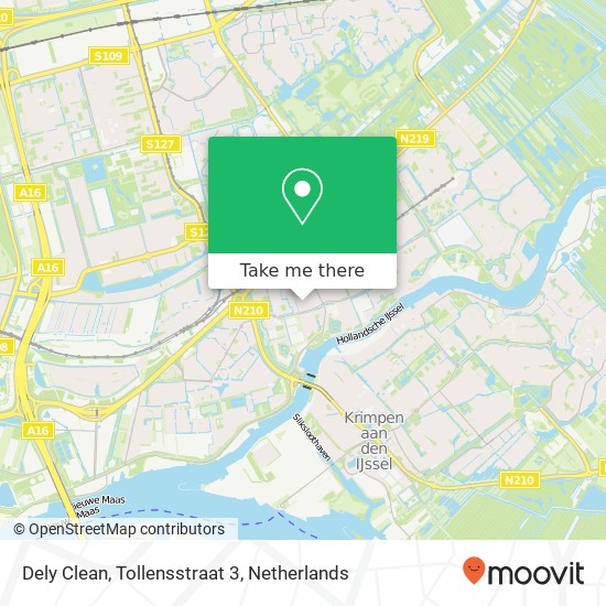 Dely Clean, Tollensstraat 3 map