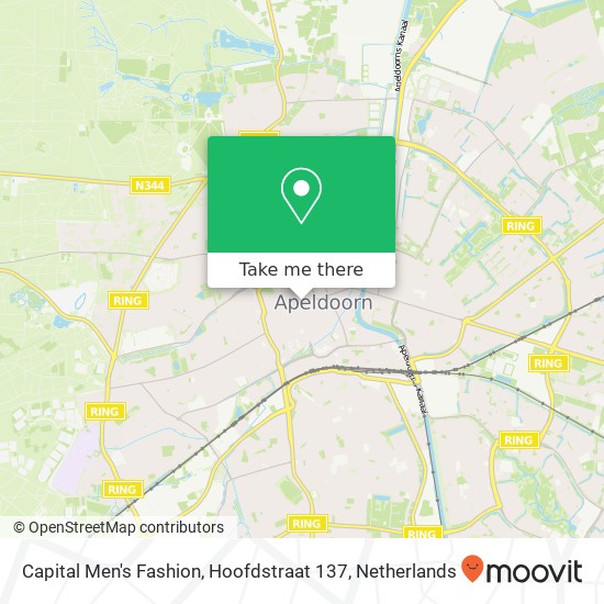 Capital Men's Fashion, Hoofdstraat 137 map