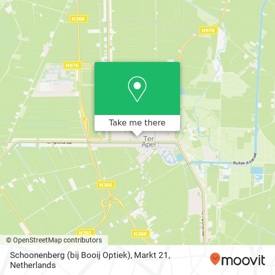 Schoonenberg (bij Booij Optiek), Markt 21 Karte