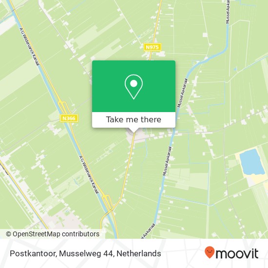Postkantoor, Musselweg 44 map