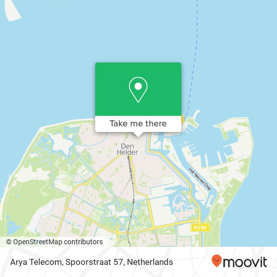 Arya Telecom, Spoorstraat 57 Karte