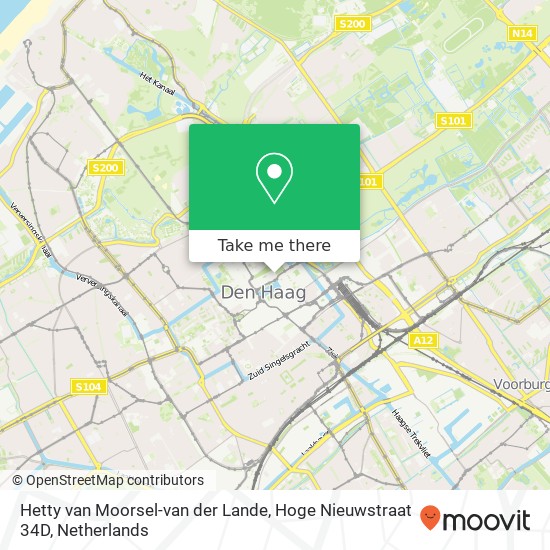 Hetty van Moorsel-van der Lande, Hoge Nieuwstraat 34D map