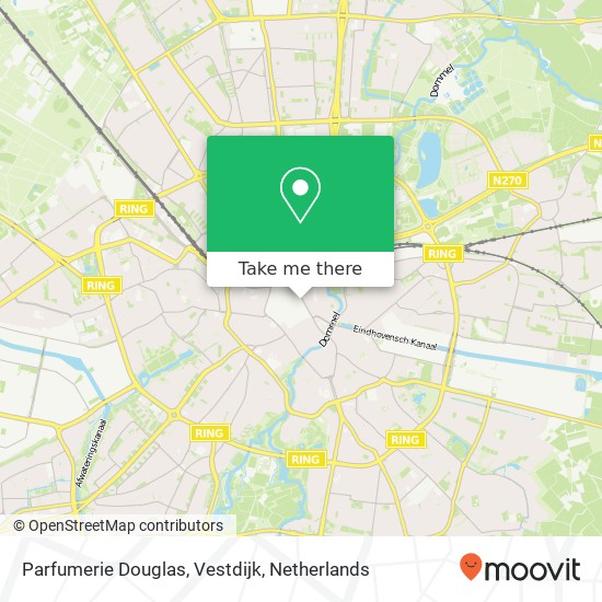 Parfumerie Douglas, Vestdijk map