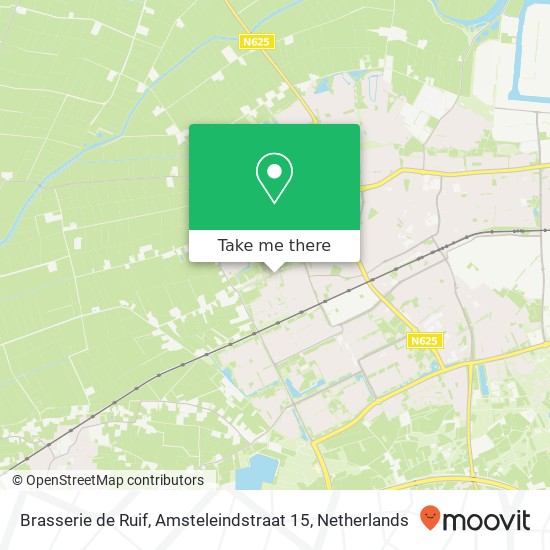 Brasserie de Ruif, Amsteleindstraat 15 map
