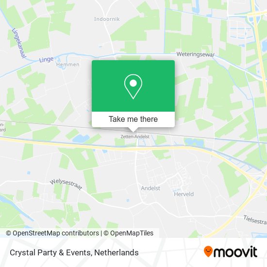 Crystal Party & Events map