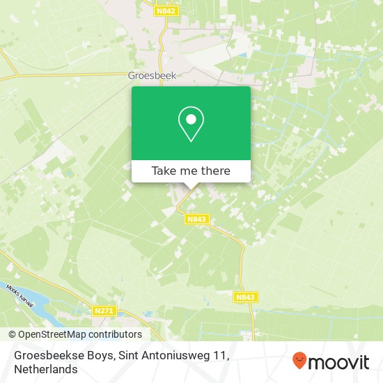 Groesbeekse Boys, Sint Antoniusweg 11 map