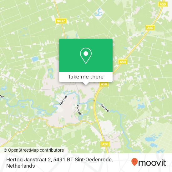 Hertog Janstraat 2, 5491 BT Sint-Oedenrode map