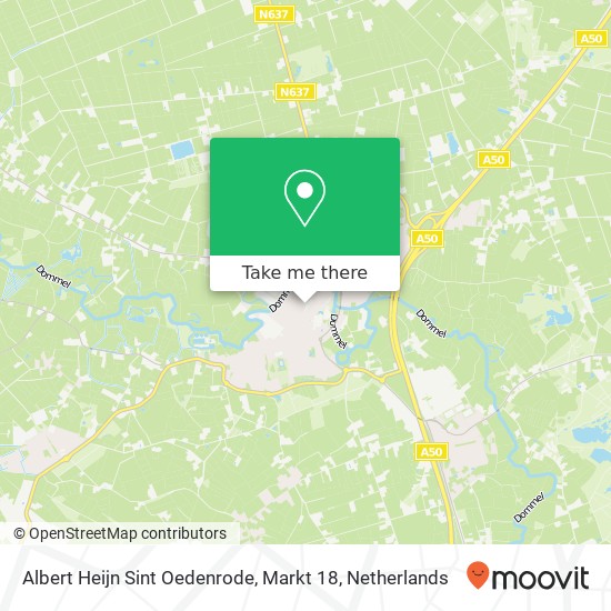 Albert Heijn Sint Oedenrode, Markt 18 map