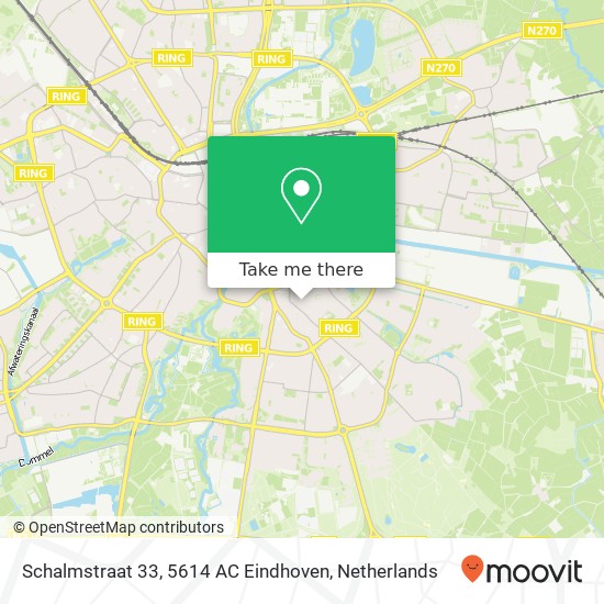 Schalmstraat 33, 5614 AC Eindhoven Karte