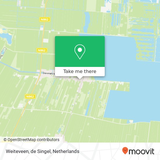 Weiteveen, de Singel map