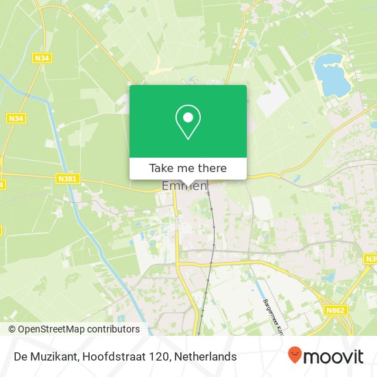 De Muzikant, Hoofdstraat 120 map