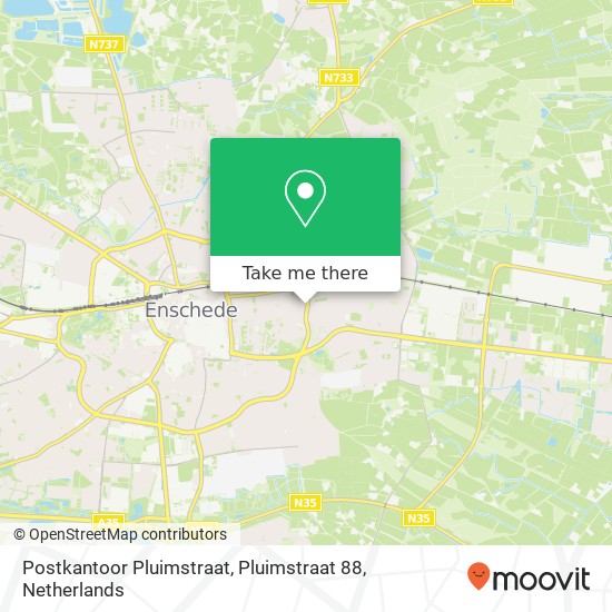 Postkantoor Pluimstraat, Pluimstraat 88 map