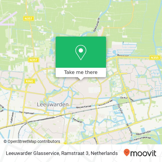 Leeuwarder Glasservice, Ramstraat 3 map