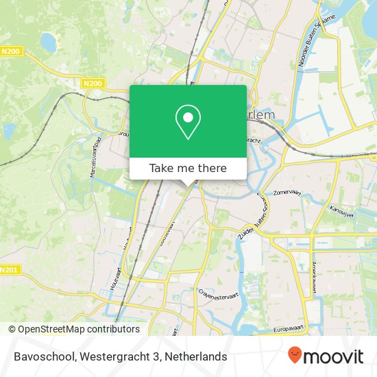 Bavoschool, Westergracht 3 map
