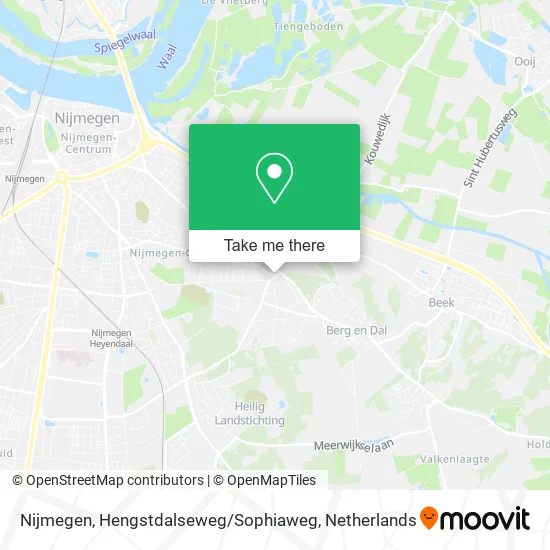 Nijmegen, Hengstdalseweg / Sophiaweg map