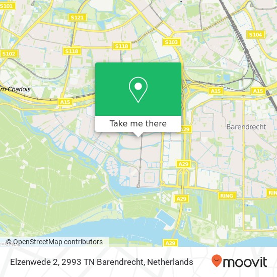 Elzenwede 2, 2993 TN Barendrecht map